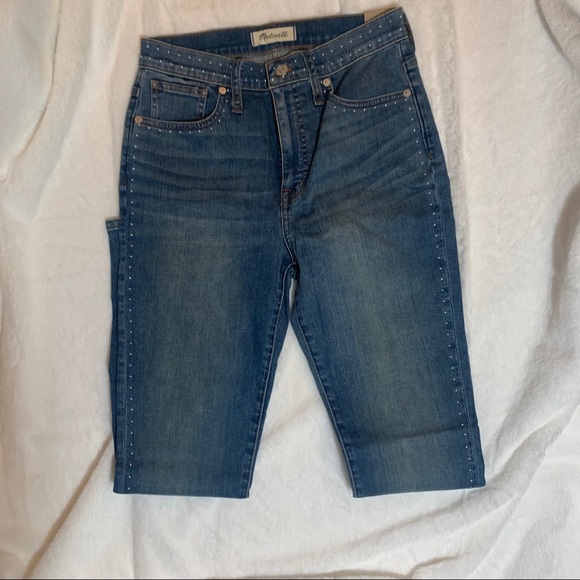 HP🌟🎈Madewell ✨NWTs✨10" High-Rise Stud Edition - Picture 7 of 10
